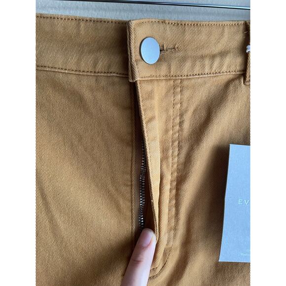 New Everlane Utility Barrel Golden Brown Color Pants Size 10 - Picture 4 of 10